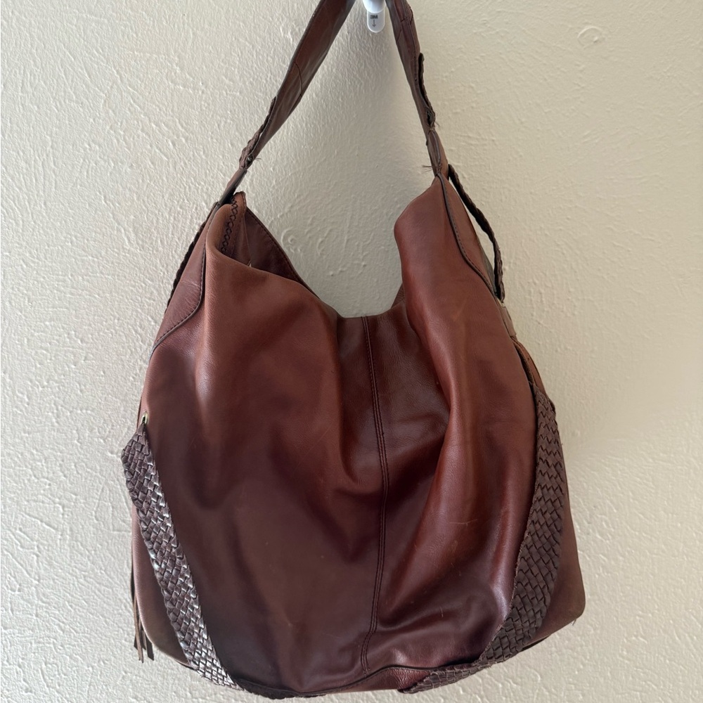 Cole Haan Sierra Brown Leather Hobo Bag
